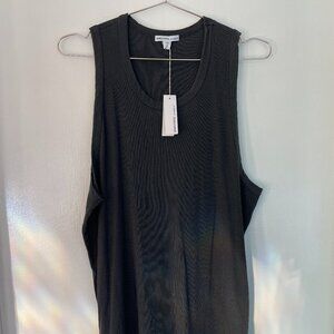 James Perse Ribbed Daily Tank - Carbon Pigment - Size 4/XL - NWT